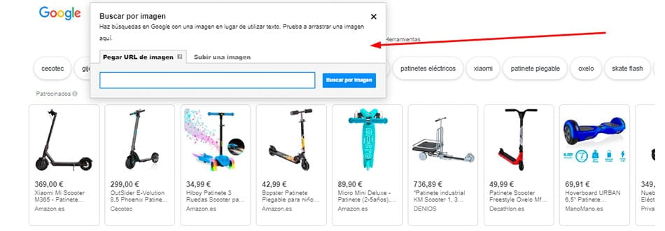 como realizar busqueda por imagen con Google Imagenes