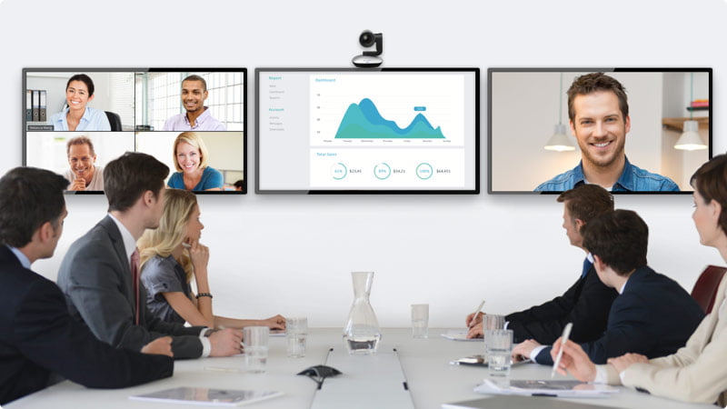 video conferencia en Zoom y compartiendo archivos