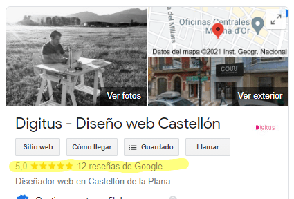 reseñas diseño web castellon