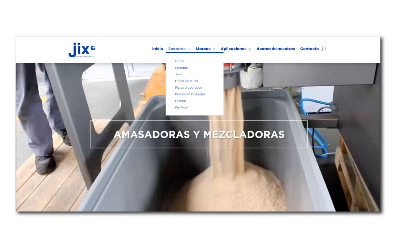 Catálogo de JIX clasificado por sectores de la industria alimentaria